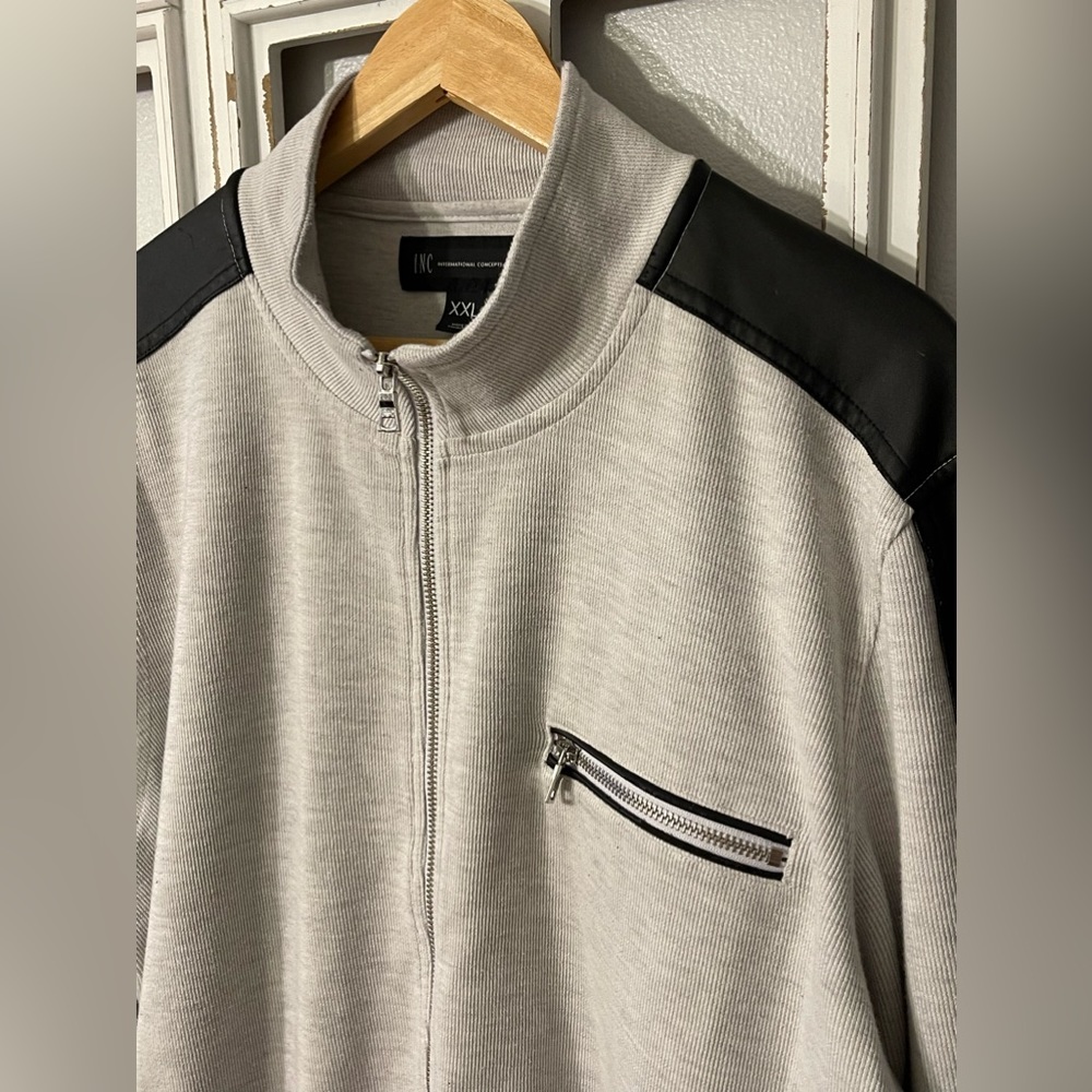 INC International Concepts Sweater w/ Zipper - Picture 1 of 13